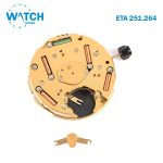 ETA 251.264 Swiss Movement, Replacement for 251.262 , White Date Disk at 4, Chronograph. - Image 3
