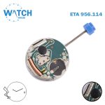 ETA 956.114 Swiss Watch Quartz Movement, White Date Disk at 3, 2 Hands.