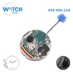 ETA 956.114 Swiss Watch Quartz Movement, White Date Disk at 6, 2 Hands.