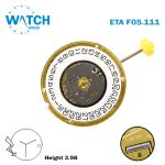 ETA F05.111 Swiss Watch Quartz Movement, White Date Disk at 3, 3 Hands, Height 1 (3.98MM). - Image 2