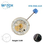 ETA 956.114 Swiss Watch Quartz Movement, White Date Disk at 6, 3 Hands. - Image 2