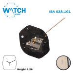 ISA 638.101 Swiss Made Watch Movement, 3 Hands, Without Disk. - Image 2