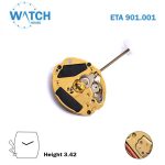 ETA 901.001 Swiss Made Watch Movement, Without Disk, 2 Hands. - Image 2