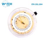 ETA 251.264 Swiss Movement, Replacement for 251.262 , White Date Disk at 4, Chronograph. - Image 4