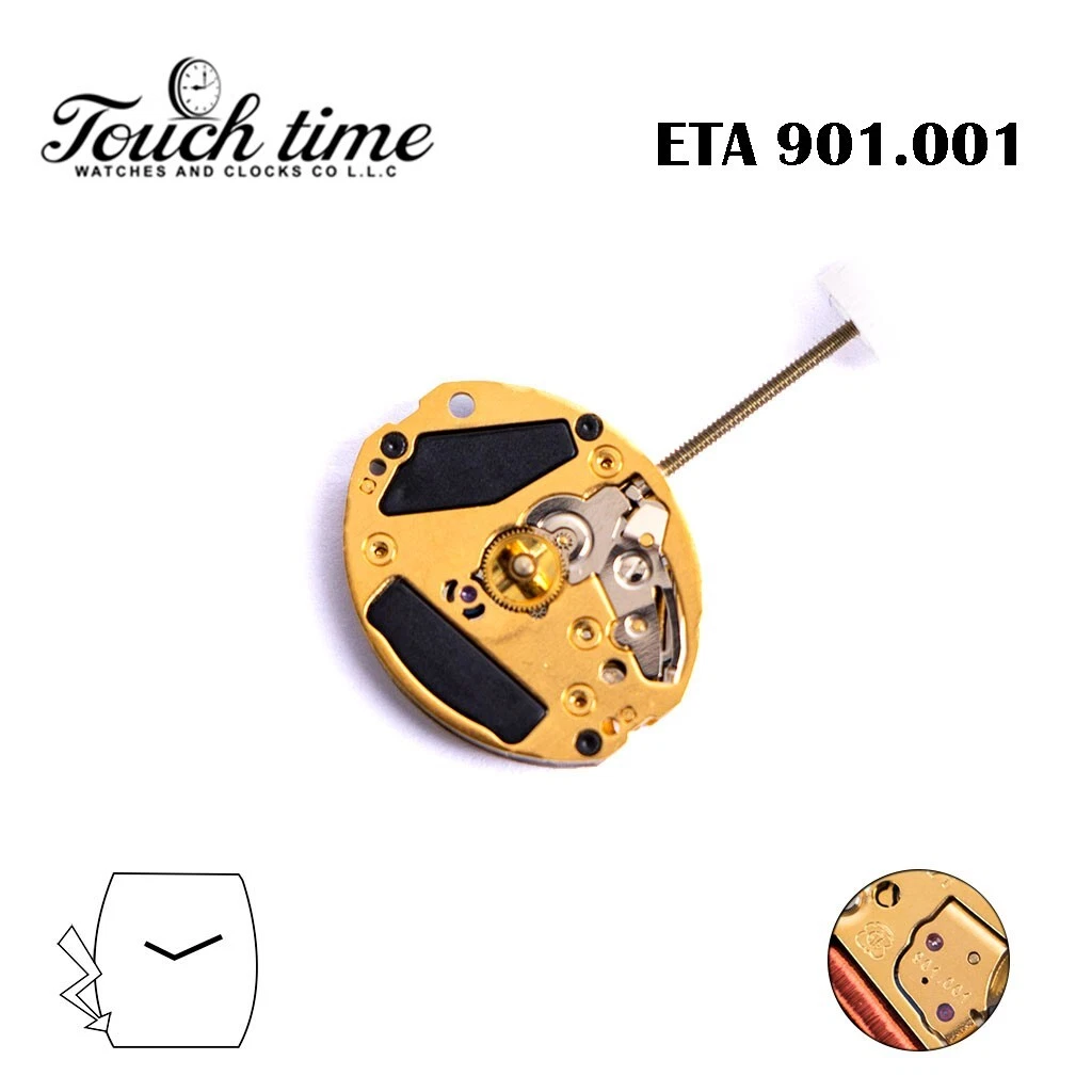ETA 901.001 Swiss Made Quartz Movement, 2 Hands. thumbnail 2