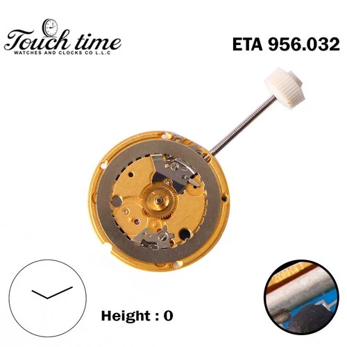ETA 956.032 Swiss Quartz Watch Movement -2 Hands- Without Disk- H:2.88mm thumbnail 2