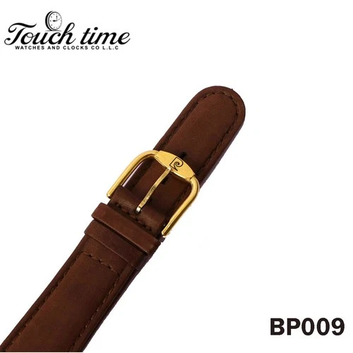 Pierre Cardin Brown Leather Band strap 18mm-Gold plated Pierre Cardin buckle14mm thumbnail 4