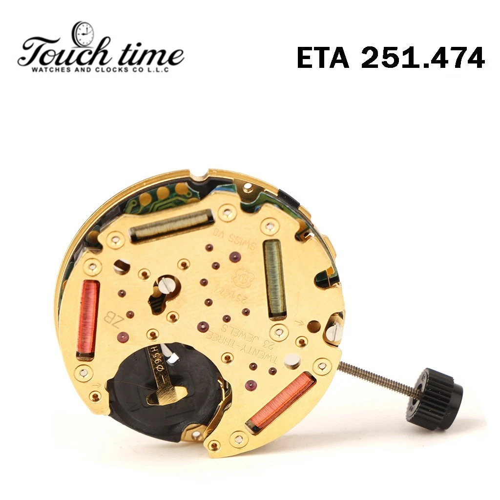 ETA 251.474 Swiss Movement-Chronograph-White Disk At 6-3 Couner-Height:6.61mm thumbnail 5