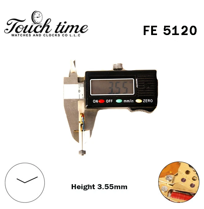 FE 5120 - حركة كوارتز سويسرية - H: 3.55mm - Without قرص - 2 عقارب. thumbnail 3