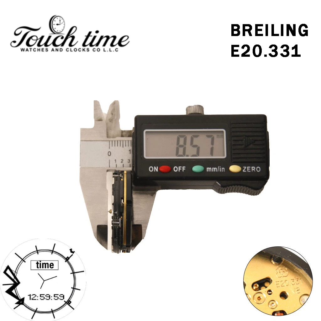 ETA E10.331 سويسري صناعة - لـ BREITLING Analog/Digital حركة - Without Backlight Function, Alarm Altitude Indicator - Without Stem. thumbnail 3