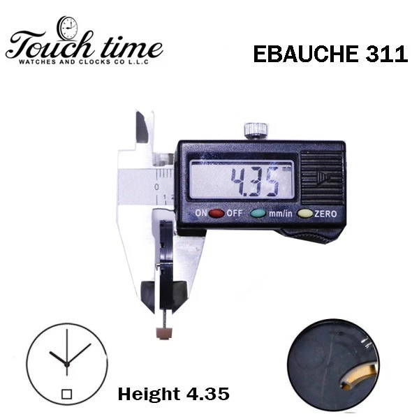 EBAUCHE SE 311/51 Swiss Watch Movement - White Day/Date At 12/6-H: 4.35mm thumbnail 3