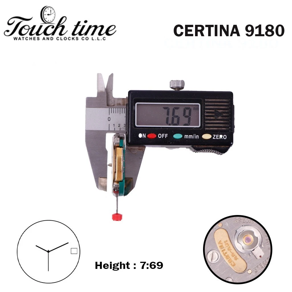 ESA 9180 (CERTINA 29-251) Swiss Movement- Beige Date Disk At 3 (CR 04)-3 Hands. thumbnail 3