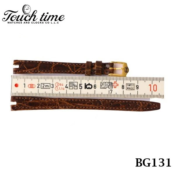 2000L GUCCI Swiss Leather Band-10MM Brown Strep-With 8MM Gucci Buckle #BG131 thumbnail 3