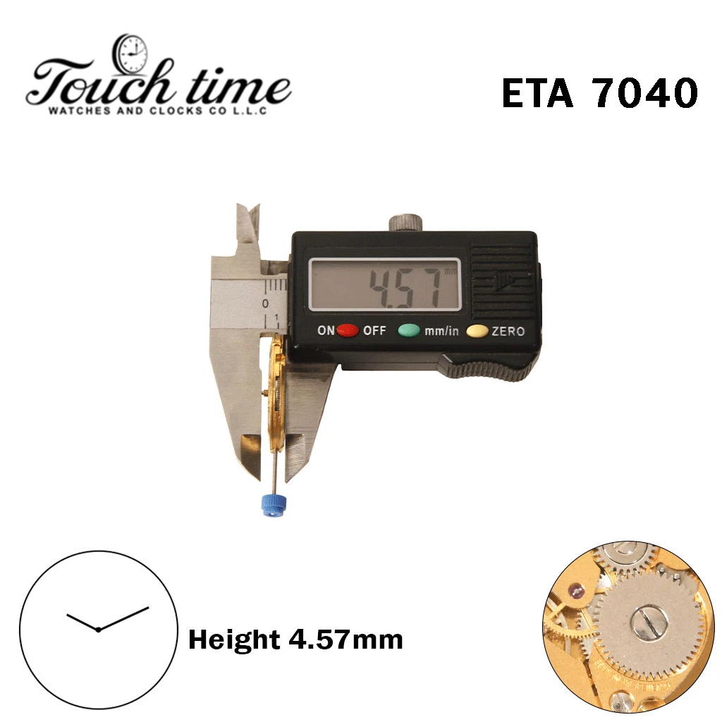 ETA 7040-Swiss Quartz Movement-Without Disk-Height:4.57mm-2 Hands. thumbnail 3