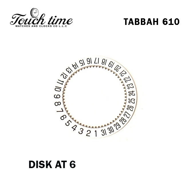 TABBAH 610-White Date Disk At 6.