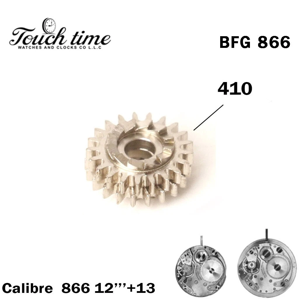 BFG 866 Winding Pinion – Part Number 410 – Silver – Swiss Made Watch Part thumbnail 2