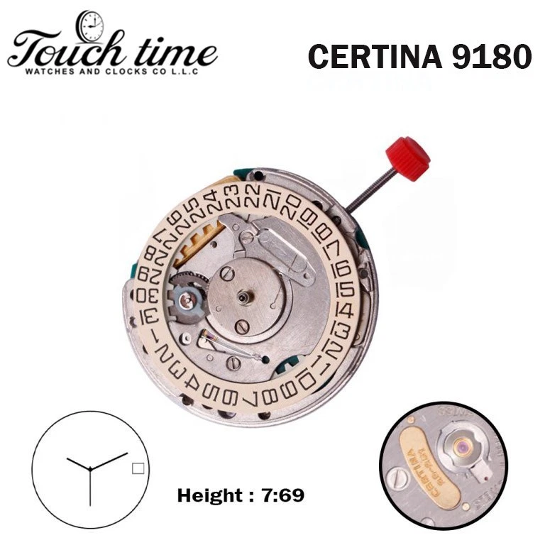 ESA 9180 (CERTINA 29-251) Swiss Movement- Beige Date Disk At 3 (CR 01)- 3 Hands. thumbnail 2