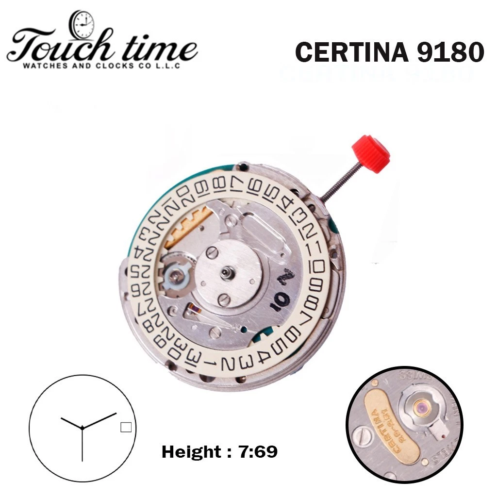 ESA 9180 (CERTINA 29-251) Swiss Movement- Beige Date Disk At 3 (CR 04)-3 Hands. thumbnail 2