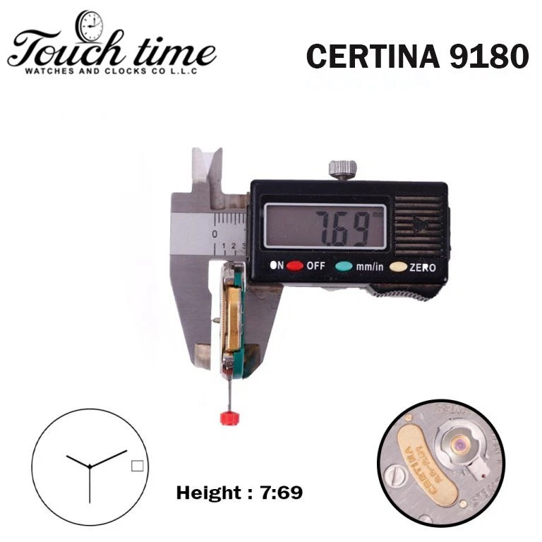 ESA 9180 (CERTINA 29-251) Swiss Movement- Beige Date Disk At 3 (CR 01)- 3 Hands. thumbnail 3