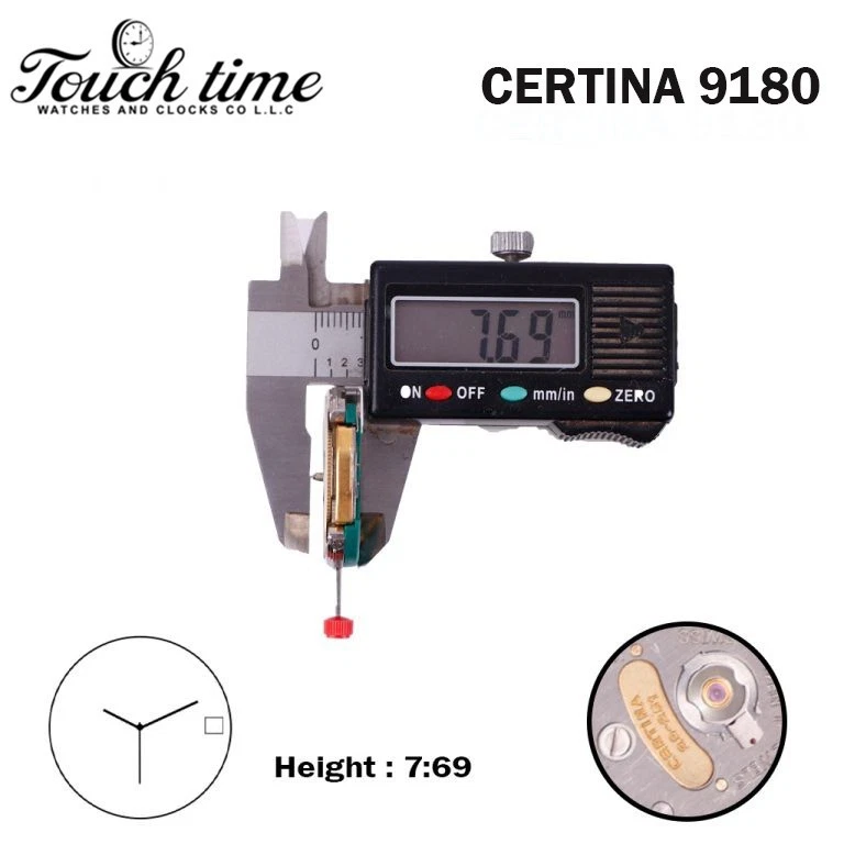 ESA 9180 (CERTINA 29-251) Swiss Movement- Gray Date Disk At 3 (CR 02)- 3 Hands. thumbnail 3
