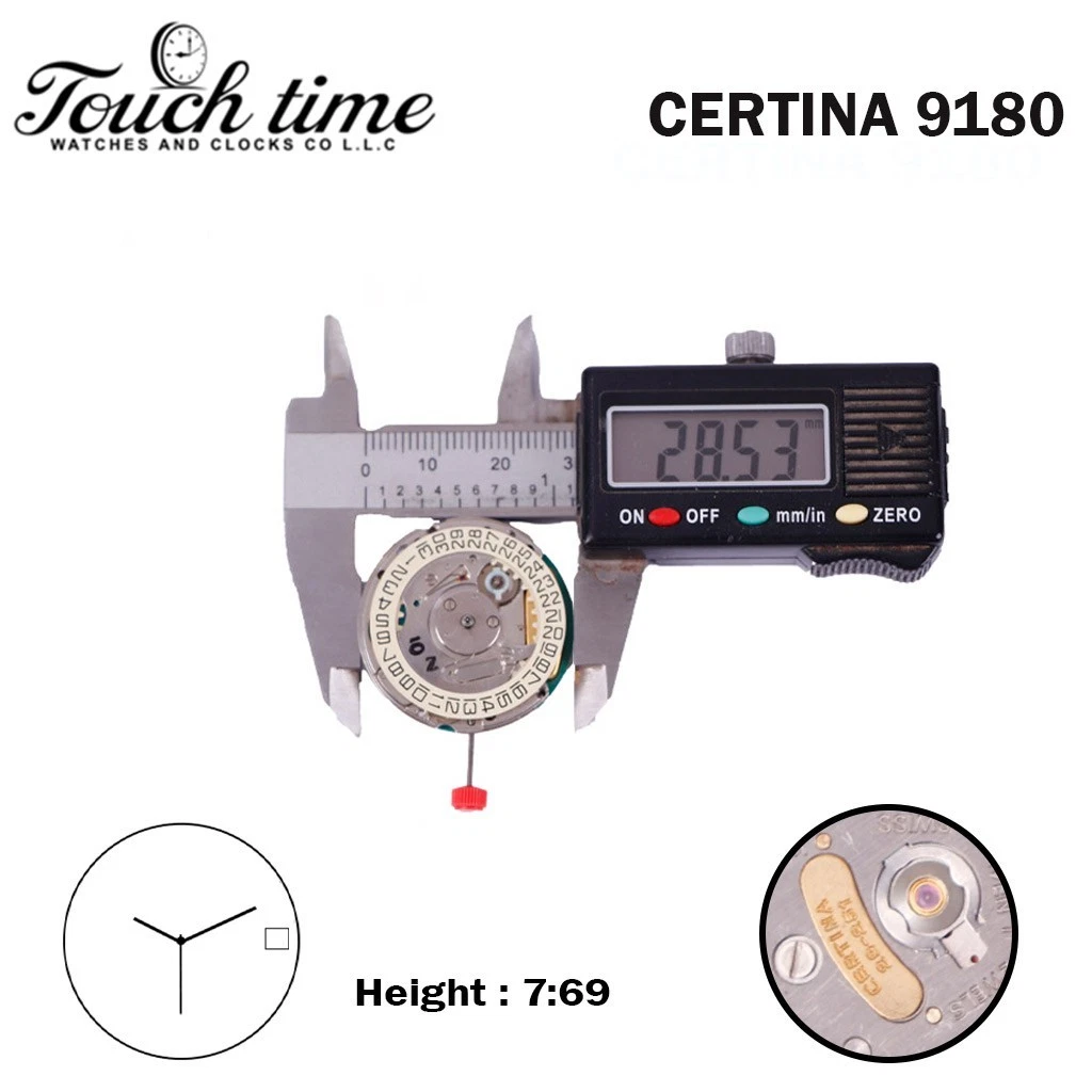 ESA 9180 (CERTINA 29-251) Swiss Movement- Beige Date Disk At 3 (CR 04)-3 Hands. thumbnail 4