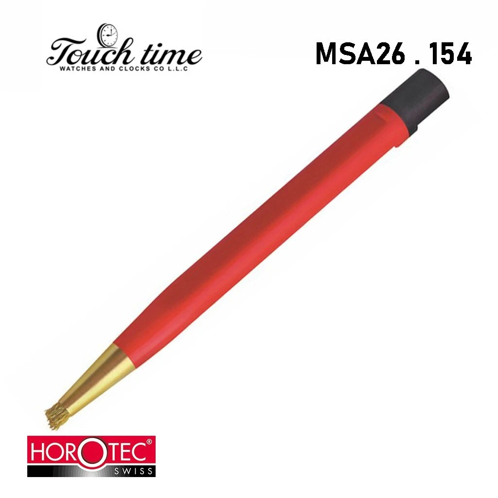 HOROTEC msa26.154 Scratch Brush, Pen Shaped With Brass Fiber Bristles ø 4 MM.