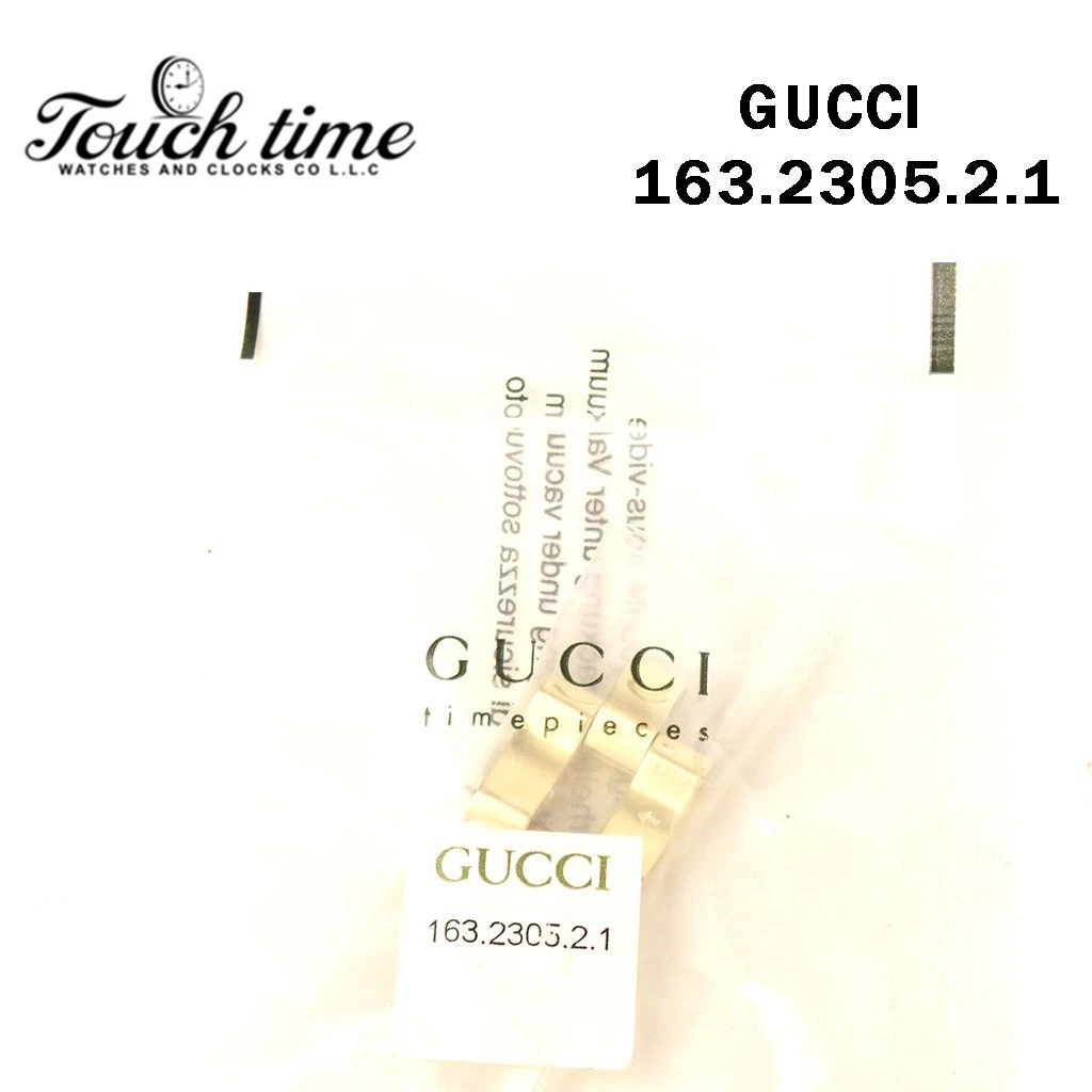 GUCCI 2305L-Size:16mm-Bracelet Link-Gold-Watch Number: GUCCI 163.2305.2.1. thumbnail 3