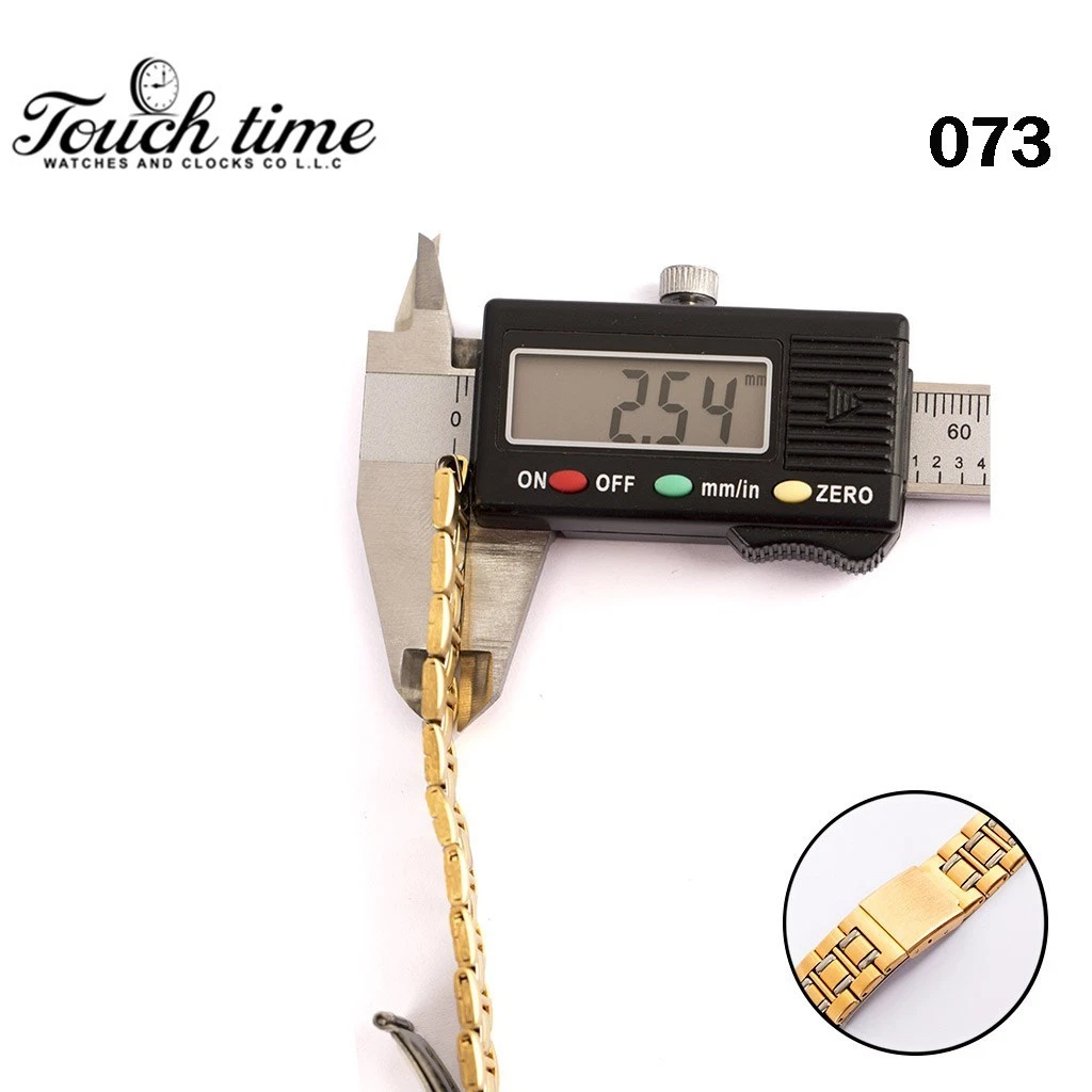 Original Swiss bracelet two tone-Size: 18mm stainless steel-Gold Color#073# thumbnail 3