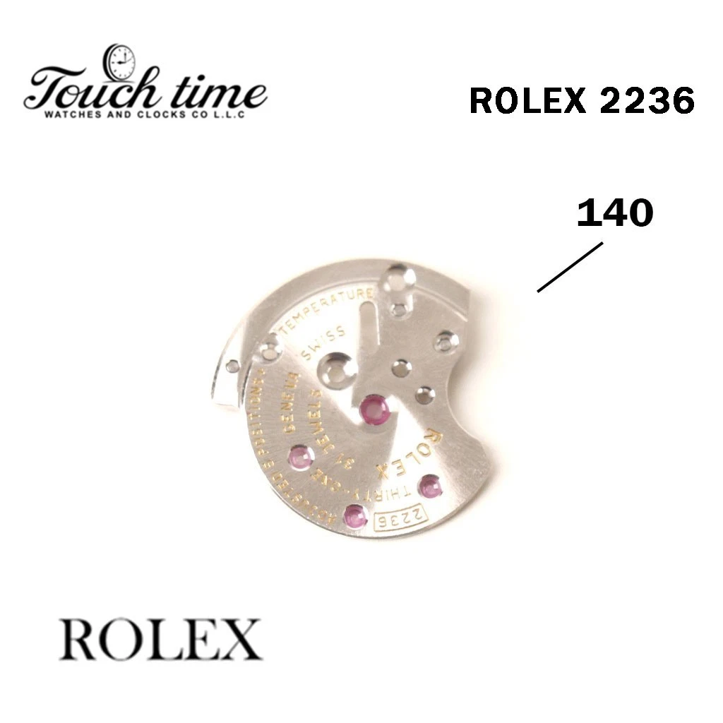 ROLEX 2236-Swiss Made -Automatic Upper Bridge-Part Number:140-Silver Color. thumbnail 2