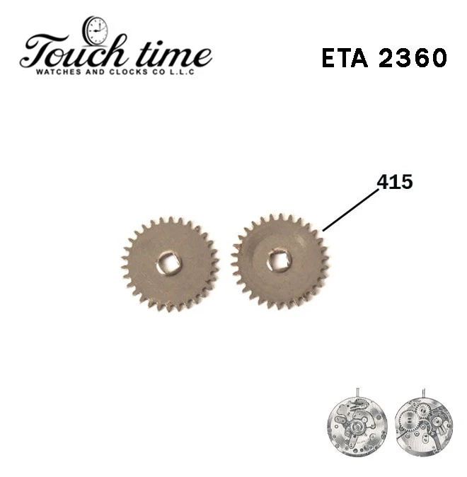 ETA 2360 Ratchet Wheel Part 415 – 2 PCS Silver Watch Movement Parts thumbnail 2
