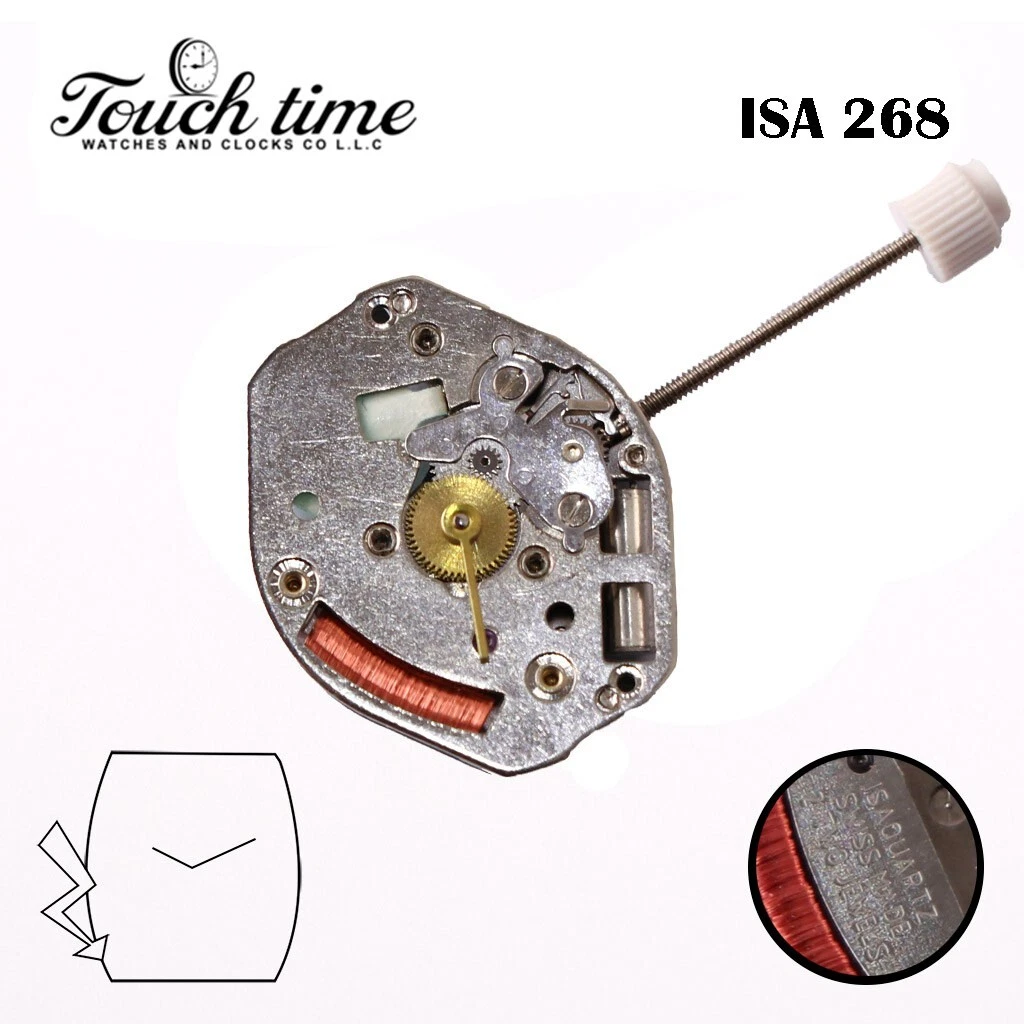 ISA 268 Swiss Made Quartz Movement, Without Disk, 2 Hands. thumbnail 2