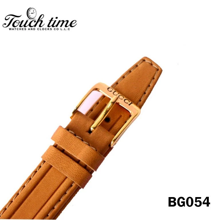 GUCCI Leather Band- 20mm Beige Strep- With 14mm Gucci Buckle #BG054. thumbnail 4