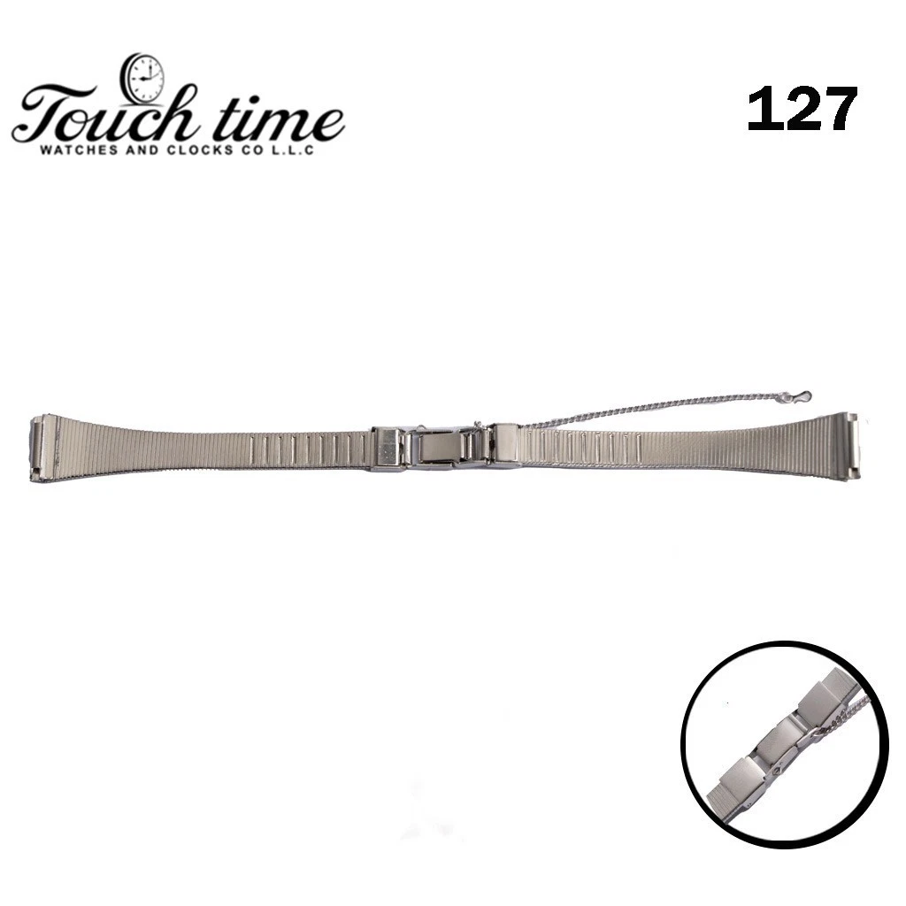 Original MOLBOT Metal Swiss band Bracelet -Size: 15mm-Silver Color #127 thumbnail 5
