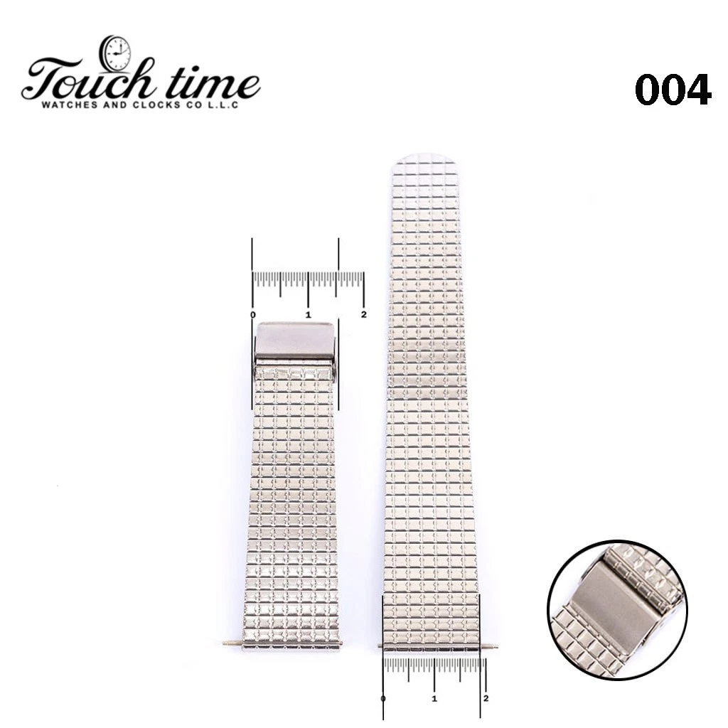 MOLBOT Original Swiss-Size: 18mm Stainless Steel Bracelet-Silver Color #004# thumbnail 2