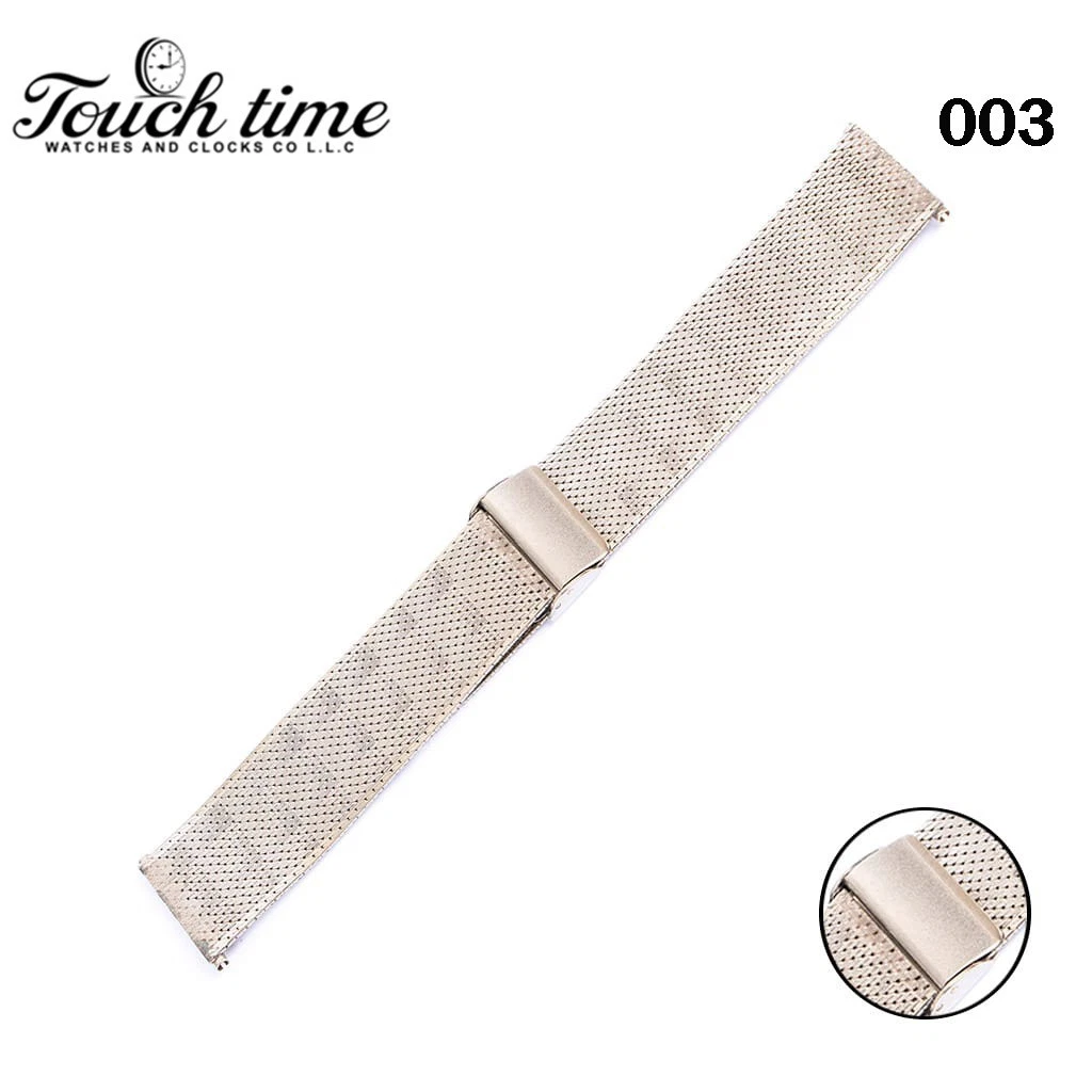 Original MOLBOT Metal Swiss band Bracelet -Size: 22mm-Silver Color #003.